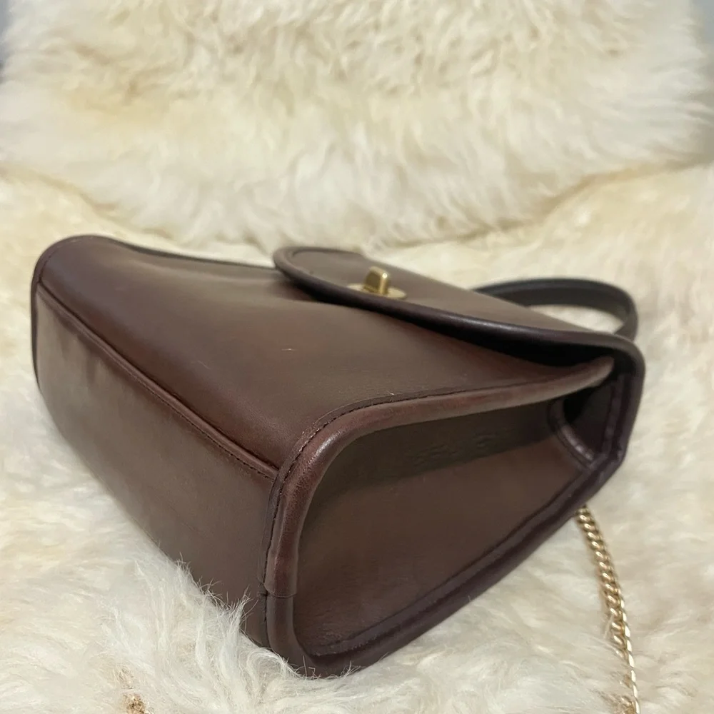 Vintage Coach Regina Satchel Crossbody Bag 9983 Mahogany